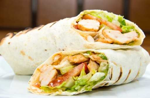 Wrap Poulet Fumé et crudités