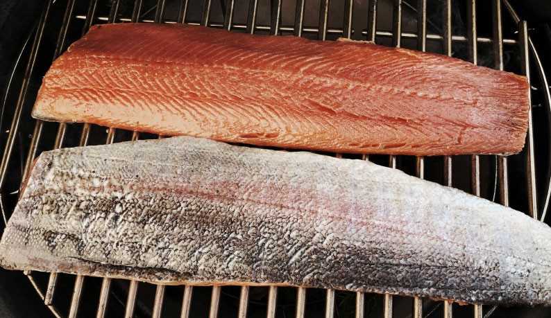 La truite « ivre » fumée au bois de pommier