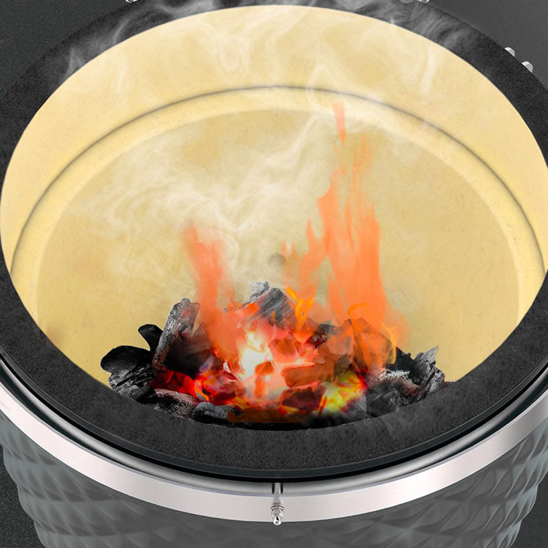 Innenraum des Kamado-Grills