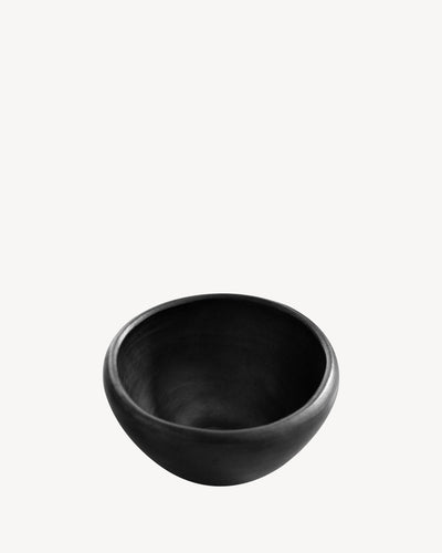 Kleine Schale aus schwarzem Chamba-Ton Ø15,5cm