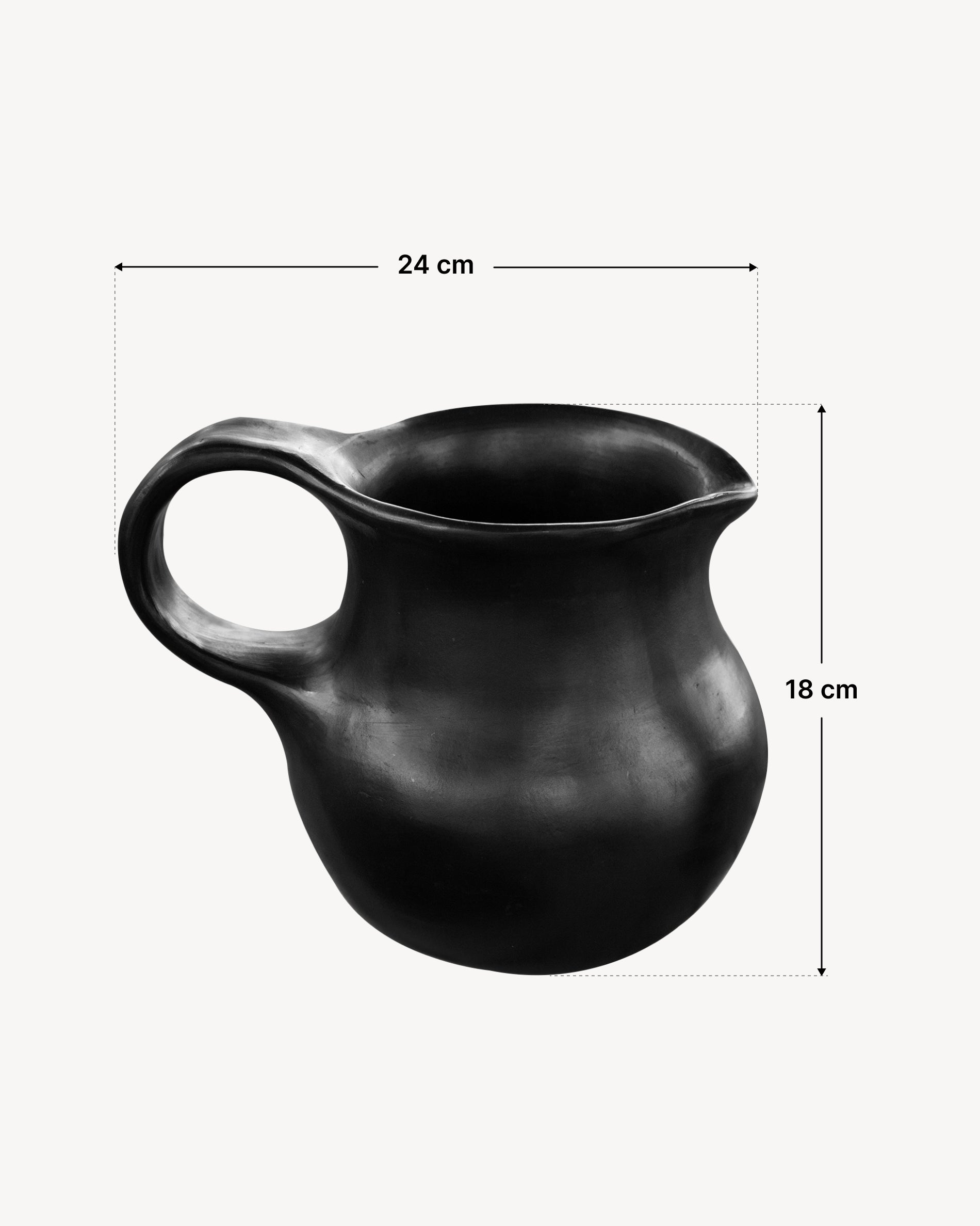 Dimensions carafe chamba