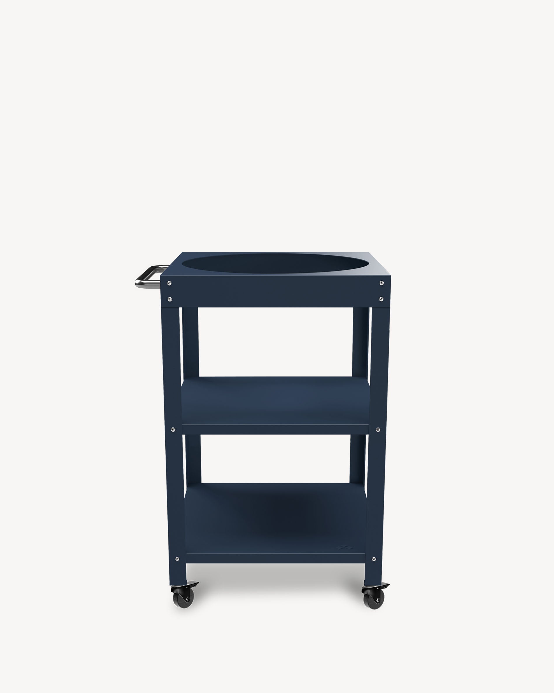 Marineblaue Metall-Beistellwagen für Kokko L 18''