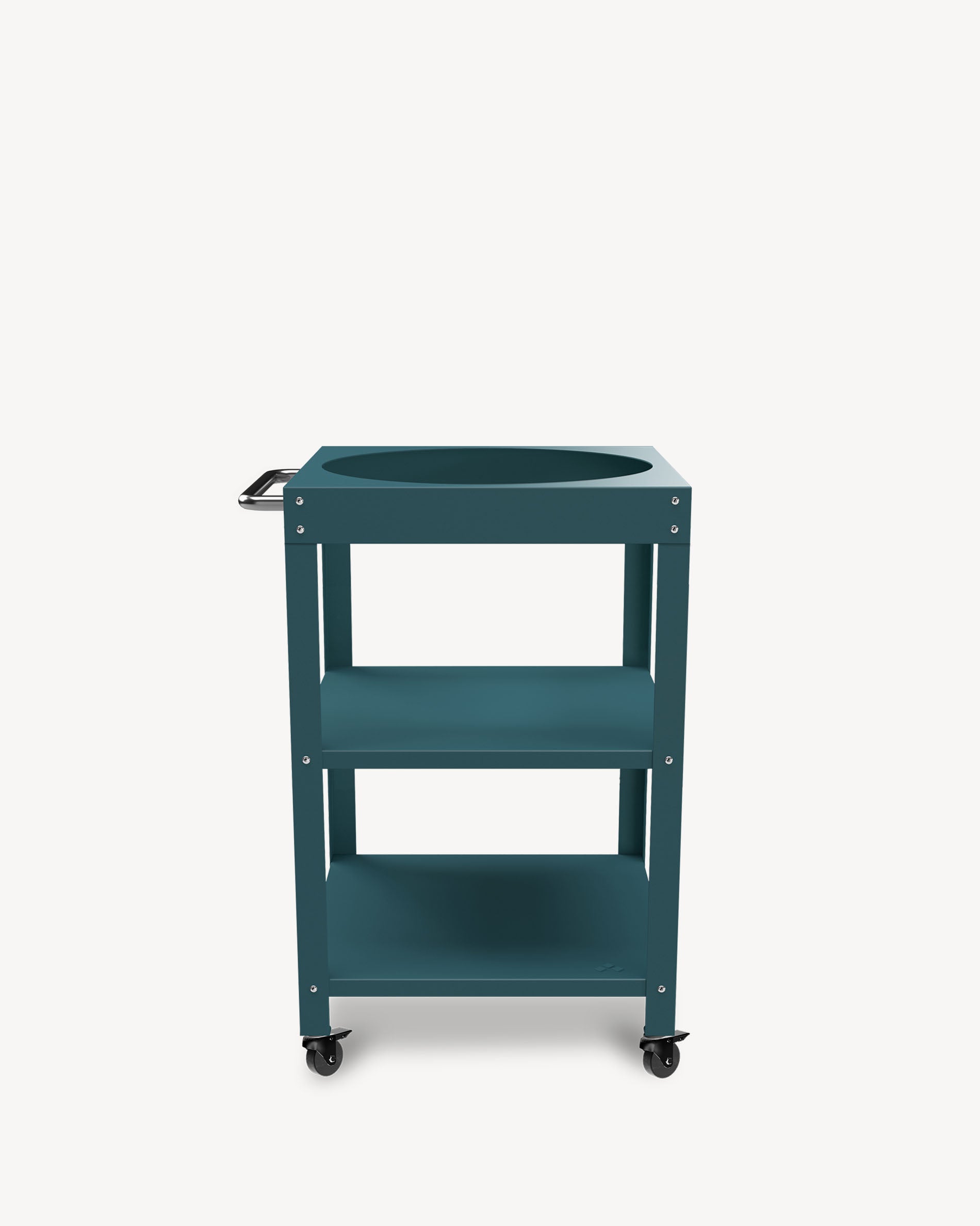 Oceanblauer Metall-Beistelltisch für Kokko L 18''