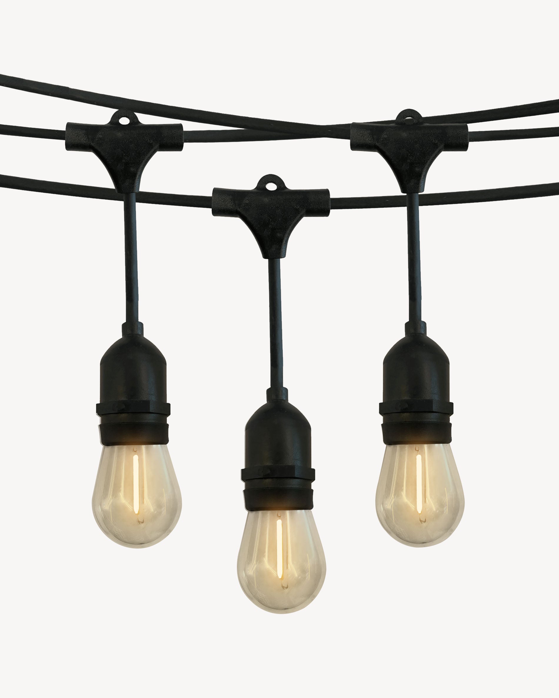 Lichterkette mit Tropfen und Filament