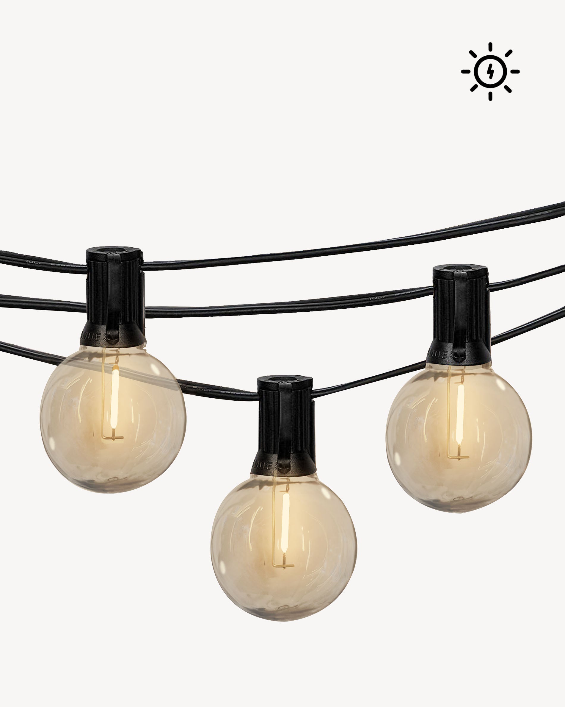 Solar-Lichterkette mit Filament