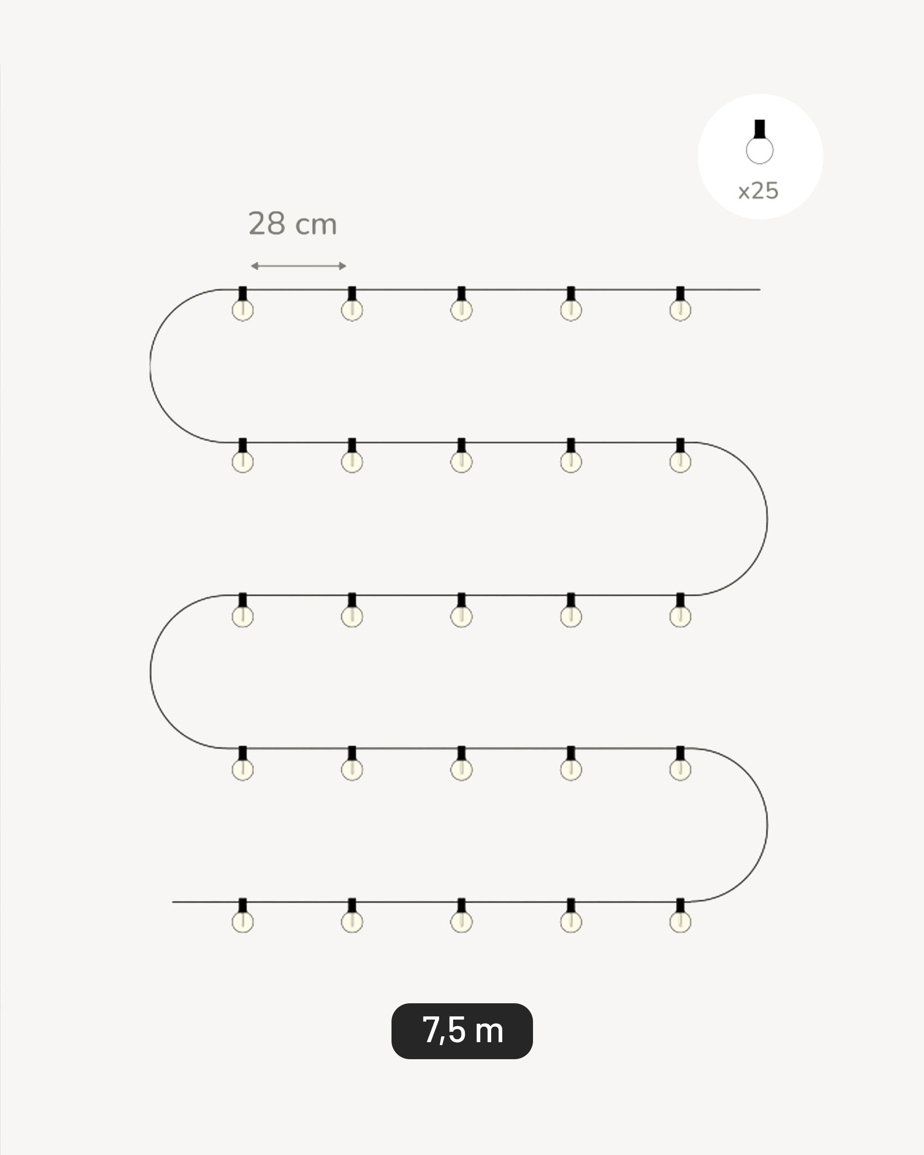 Guirland à filament