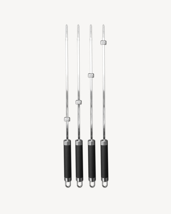 Lot de 4 brochettes en Inox