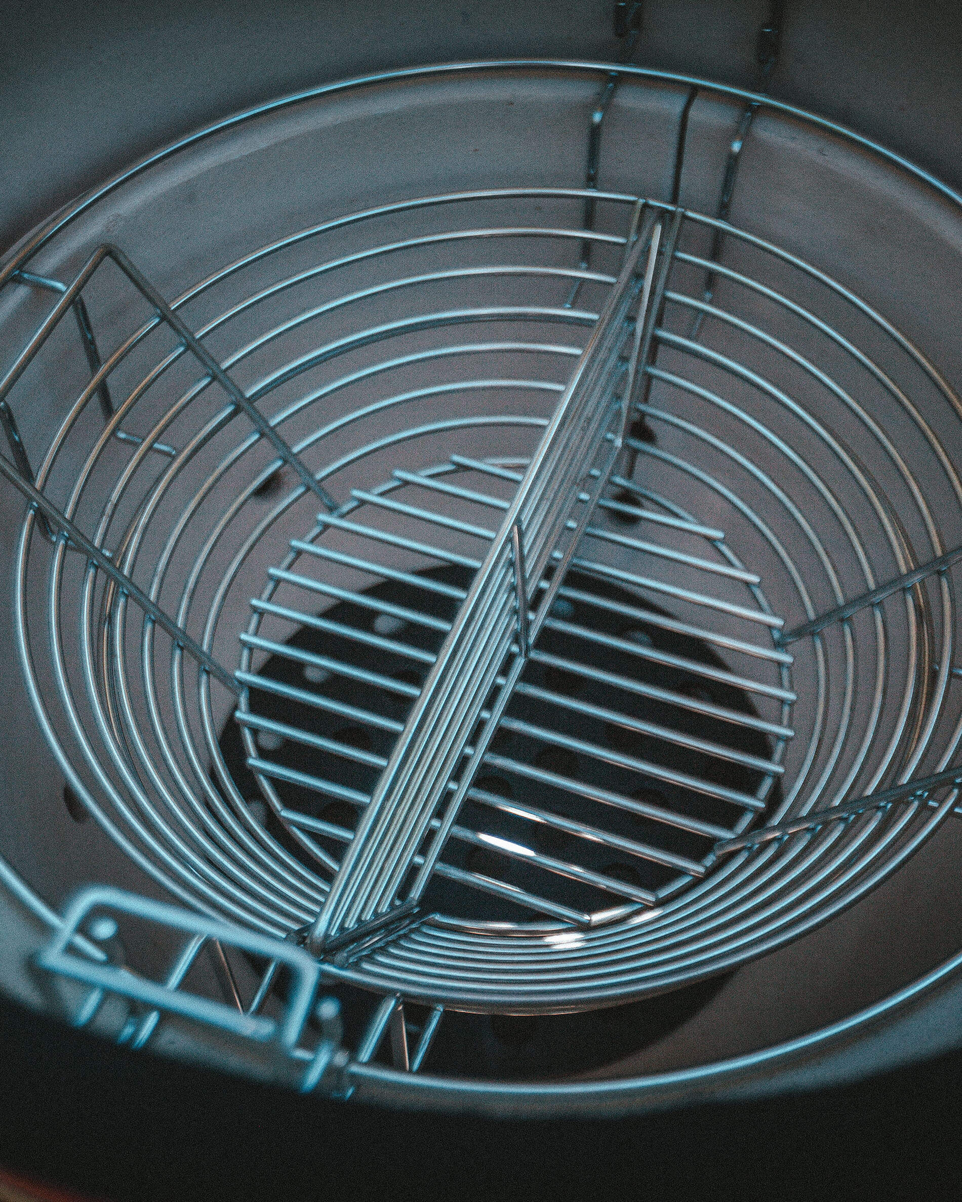 Panier en inox pour charbon