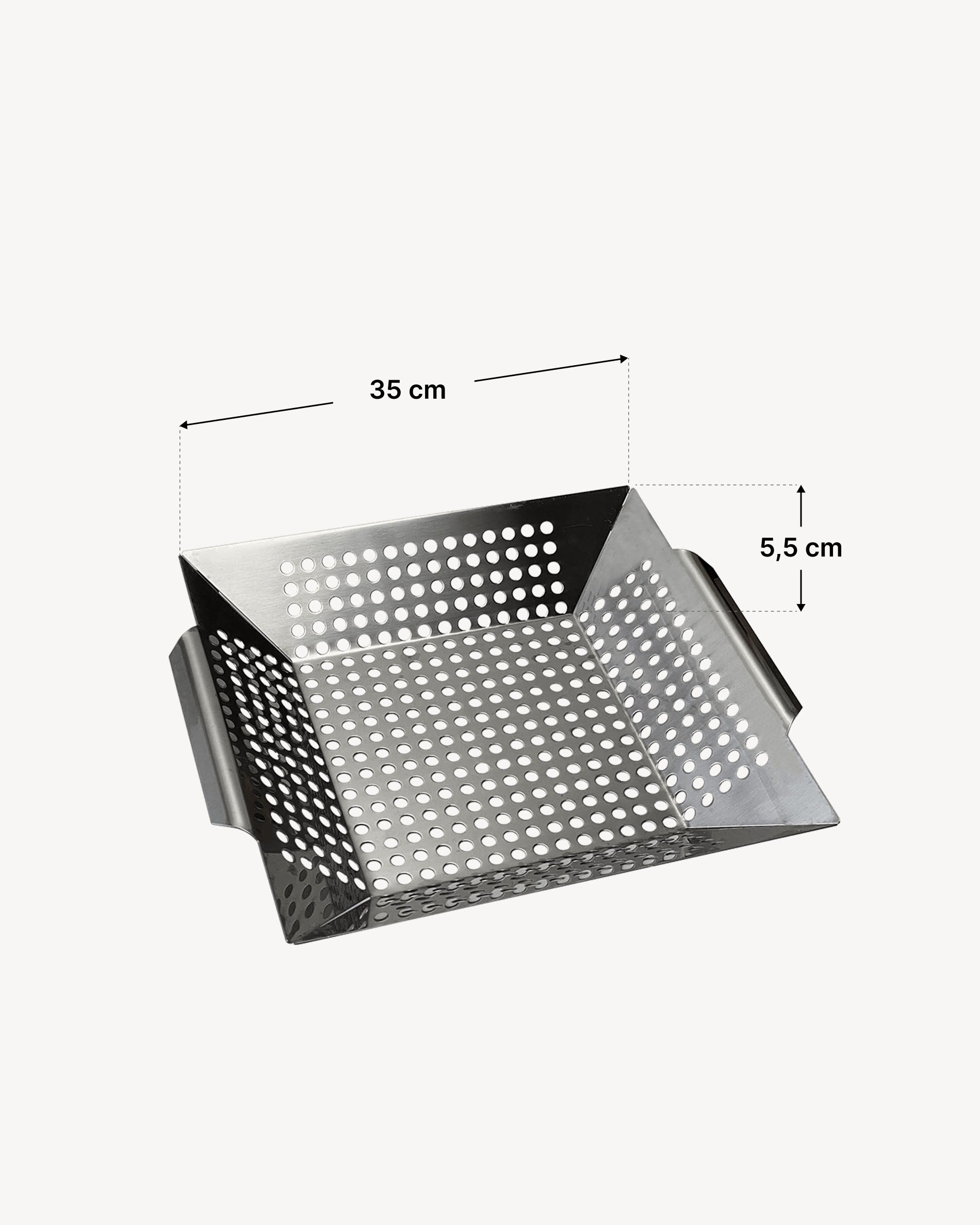 Edelstahl-Gemüsekorb für den Kamado