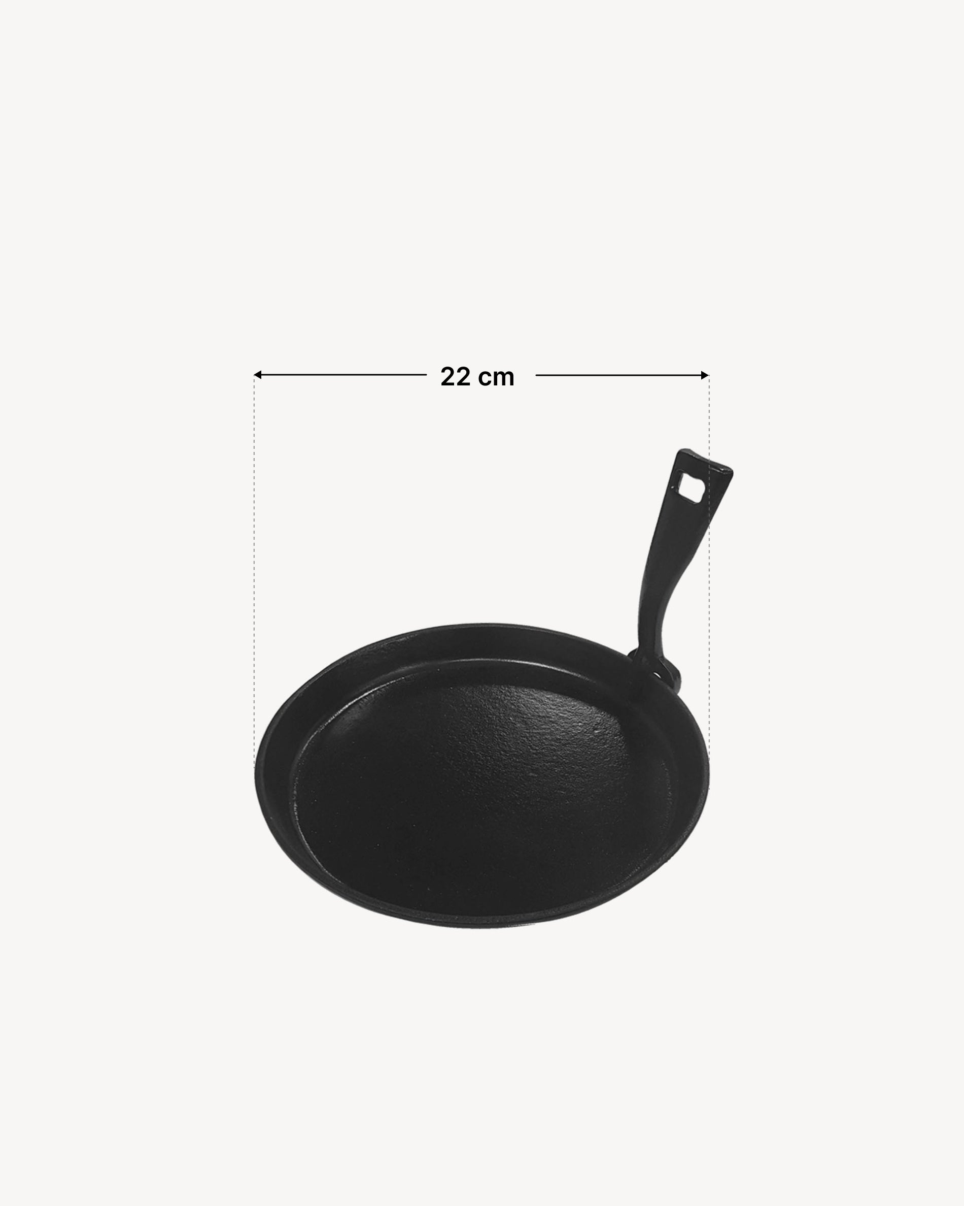 Abmessungen Gusseisenpfännchen