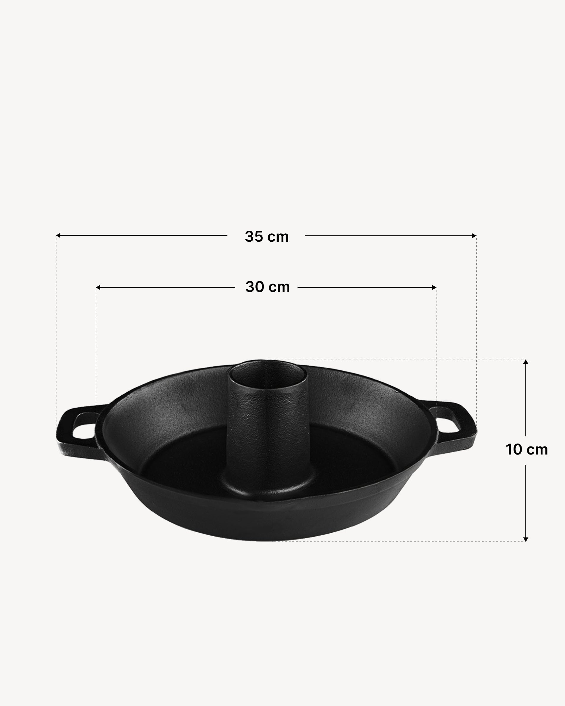 Maße Gusseisen-Geflügelhalter